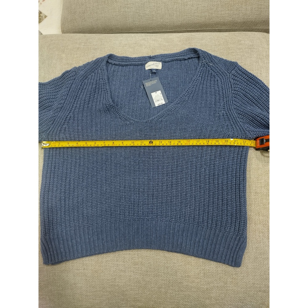Universal Thread Womens Shaker Stitch V-Neck Sweater Oatmeal Beige Medium NEW - Picture 7 of 16